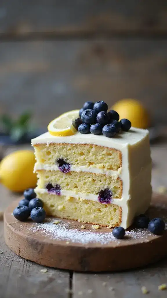 10 Lemon Blueberry Cakes That Will Be the Star of Your Next Celebration! - 1. Classic Lemon Blueberry Layer Cake