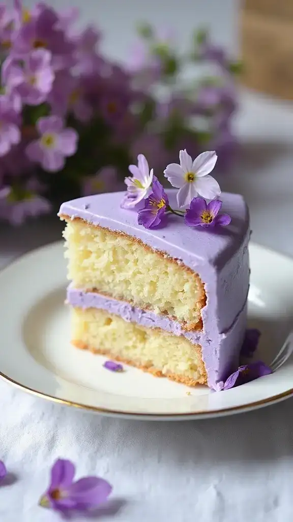 13 Unique White Cake Flavors That Will Surprise Your Taste Buds (You’ll Love #2!) - 1. Lavender Honey White Cake