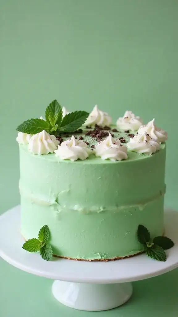 13 Unique White Cake Flavors That Will Surprise Your Taste Buds (You’ll Love #2!) - 5. Matcha Mint White Cake