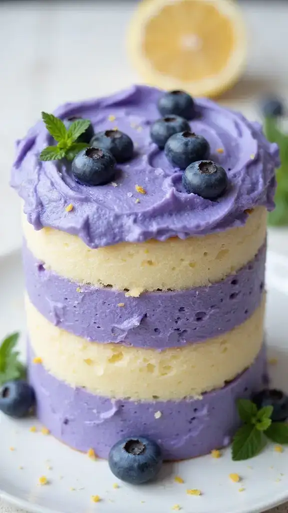 13 Unique White Cake Flavors That Will Surprise Your Taste Buds (You’ll Love #2!) - 8. Blueberry Lemonade White Cake