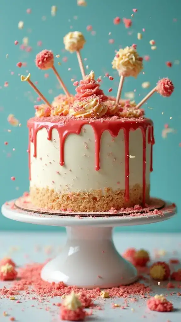 14 Comedic Ugly Cake Creations That'll Make Your Guests LOL! (Especially #11!) - 10. The Food Fight Cake