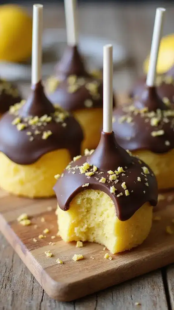 14 Delicious Vegan Lemon Cake Recipes That Even Non-Vegans Will Love! - 12. Vegan Lemon Cake Pops