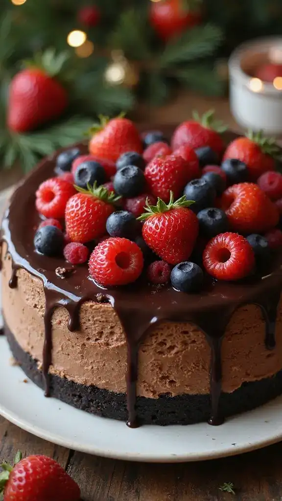 18 Show-Stopping Chocolate Cakes for Every Special Occasion (Your Guests Will Be Impressed!) - 18. Chocolate Cheesecake