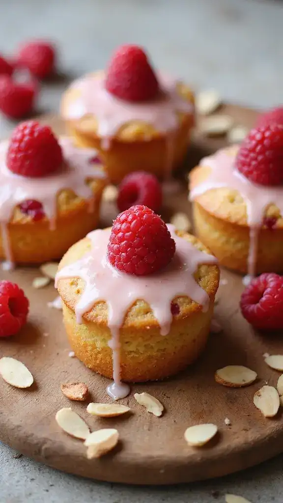 8 Mini Pound Cakes That Are Just Too Cute to Eat (But You Will!) - 4. Raspberry Almond Mini Pound Cake