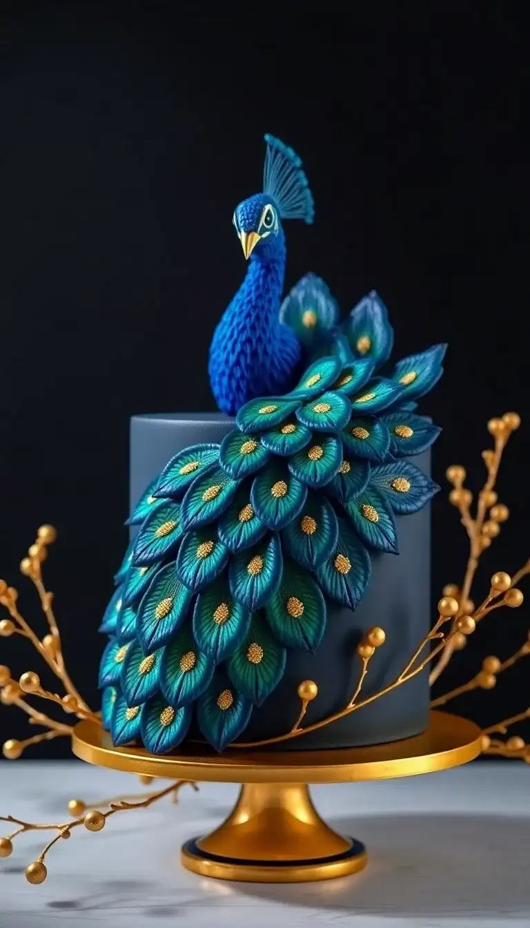 32 Stunning Peacock Cake Ideas to Elevate Your Celebrations