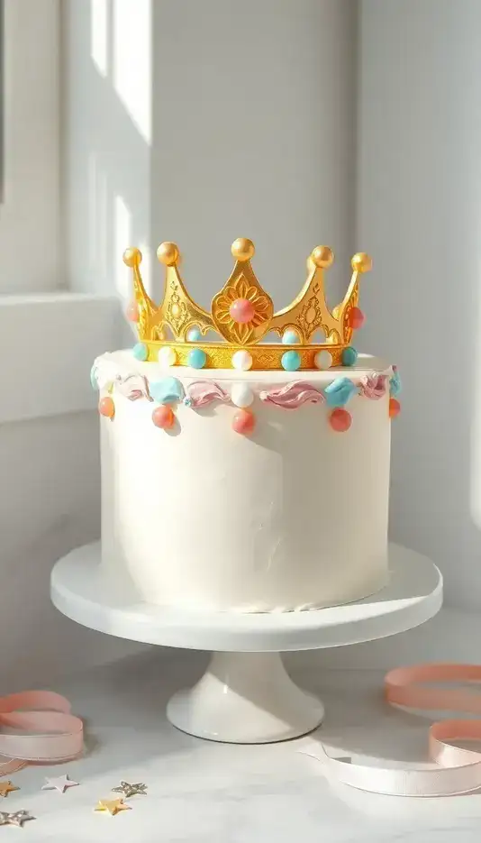 20 Awesome Crown Cake Ideas to Celebrate in Royal Style