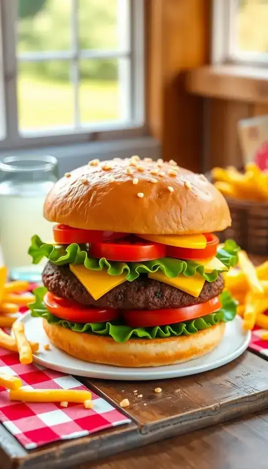 20 Awesome Hamburger Cake Ideas to Sweeten Your Party Fun