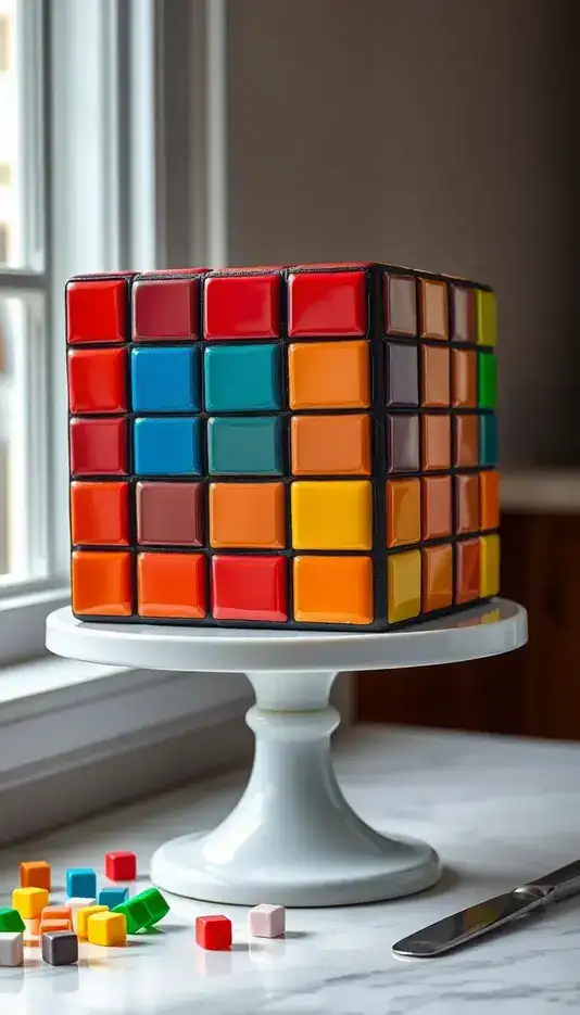 20 Awesome Rubik's Cube Cake Ideas to Brighten Any Party